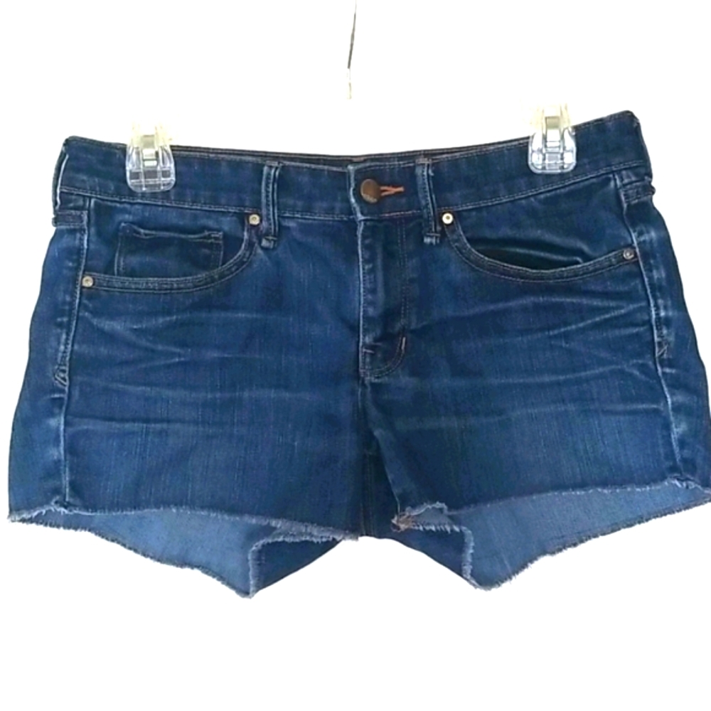 Gap 1969 Summer Dark Blue Cut Off Jean Shorts Women's Size 26